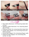 Manicure Set 18 Pieces Stainless Steel Professional Nail Clippers Kit Pedicure Care Tools